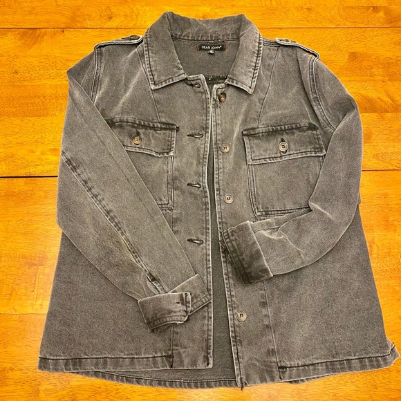 Anthropologie Dear John Gray Denim Jacket - Picture 2 of 6